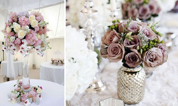 Expresamente Leopardo Ocho Decoración de bodas: Arreglos florales para centros de mesa